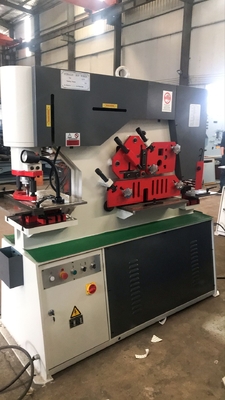 90 Maschinen-Winkel-Eisen-Schere Ton Small Hydraulic Ironworkers Q35y-20 lochende scherende